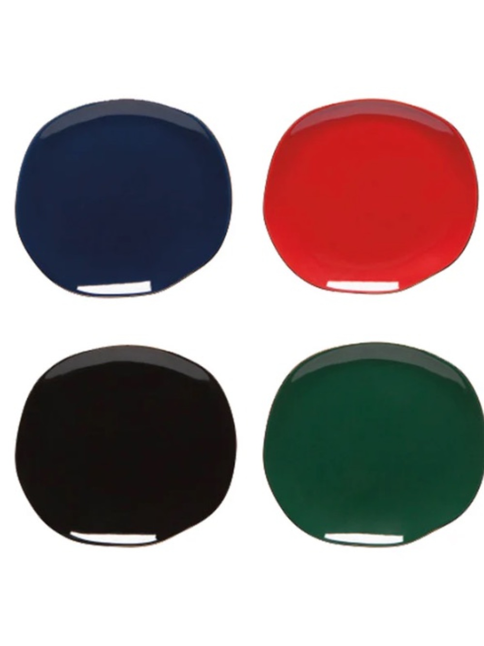 Danica Heirloom 6.5" Pebble Appetizer Plates (Set of 4) Jewel New in Box - Picture 3 of 5